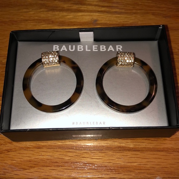 BaubleBar Jewelry - NWT Baublebar Tortoise Hoop Earrings
